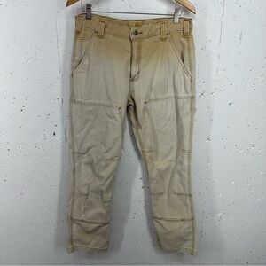 Carhartt size 33 x 28.5 Hickory Rugged Flex Rigby Double Front Pants